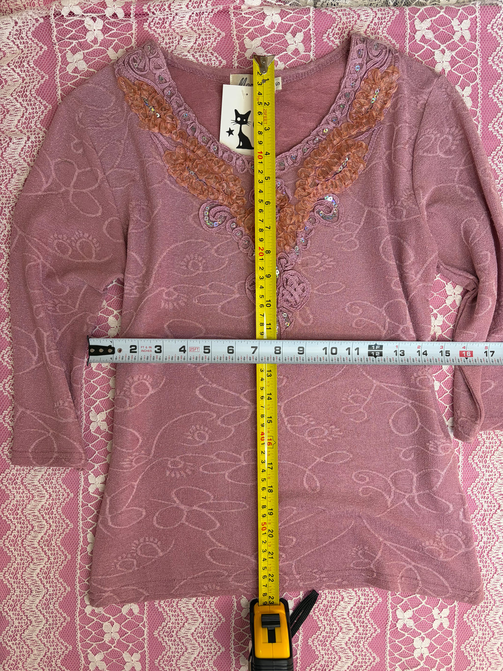 Vintage Dusty-Rose Fairy Blouse | Star Kitty Vintage