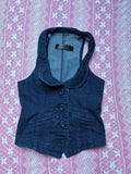 Y2K Denim Vest - S