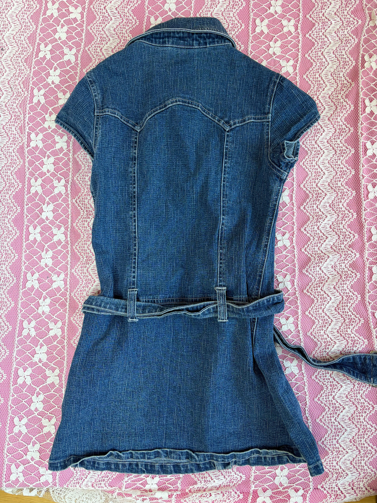 Y2K Denim Top - XS
