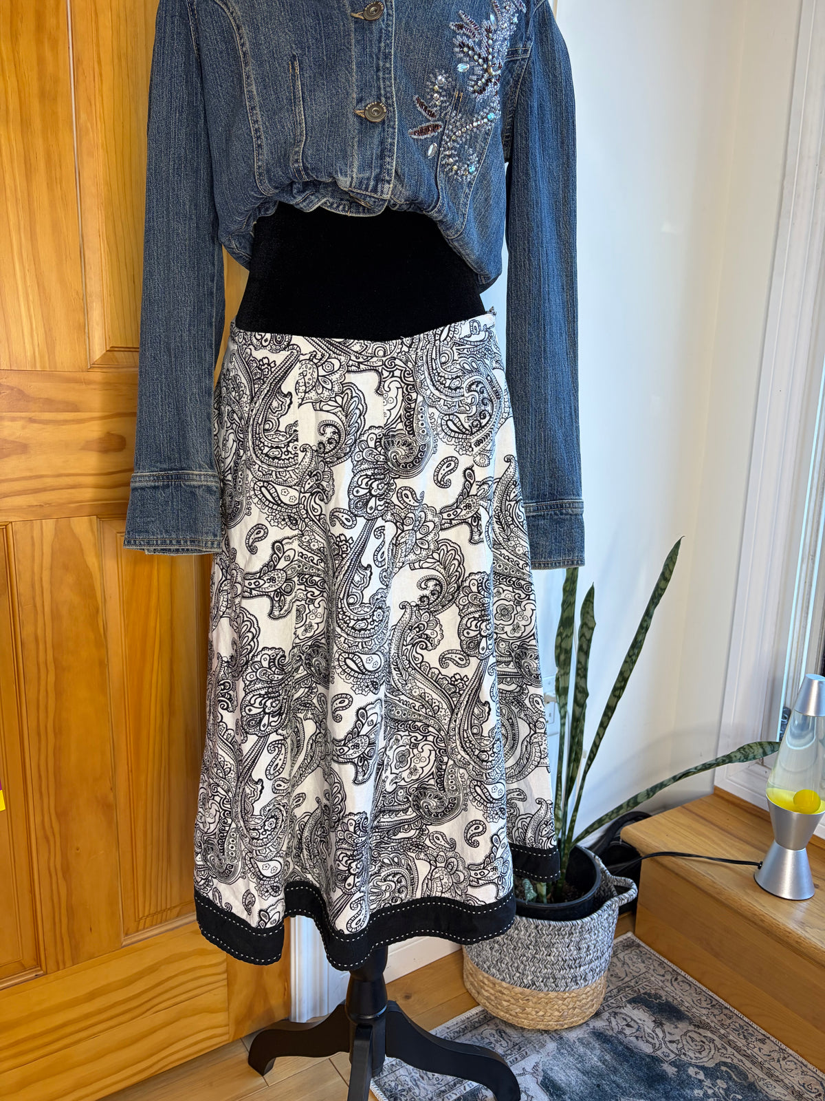 Y2K Paisely Skirt