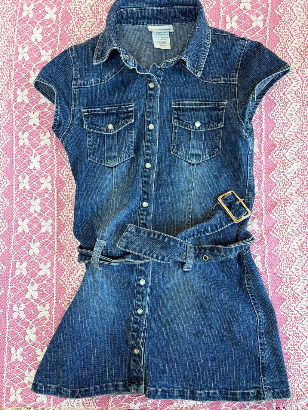 Y2K Denim Top - XS