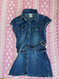 Y2K Denim Top - XS