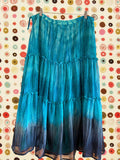 Blue Tiered Fairy Maxi Skirt