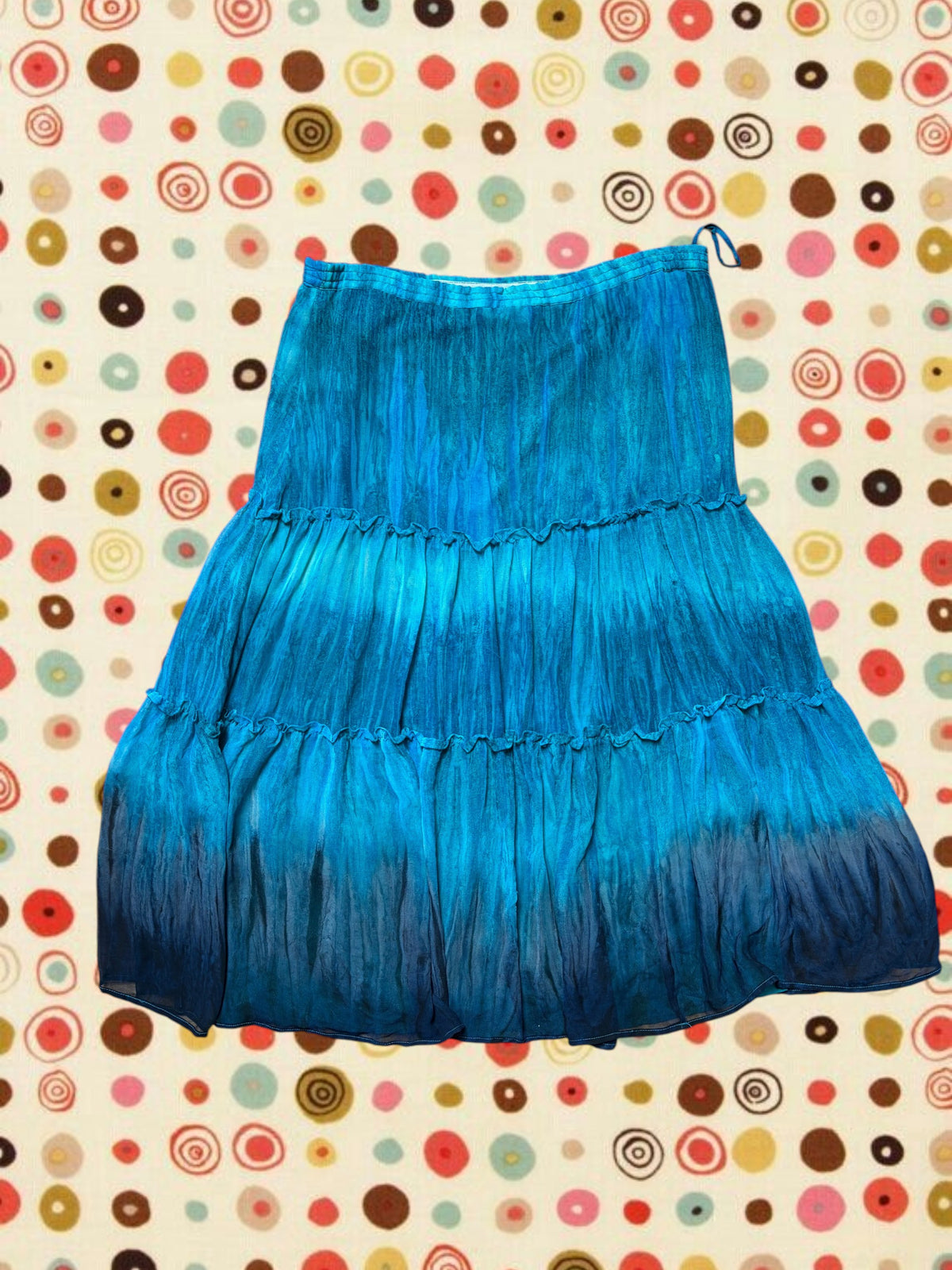 Blue Tiered Fairy Maxi Skirt