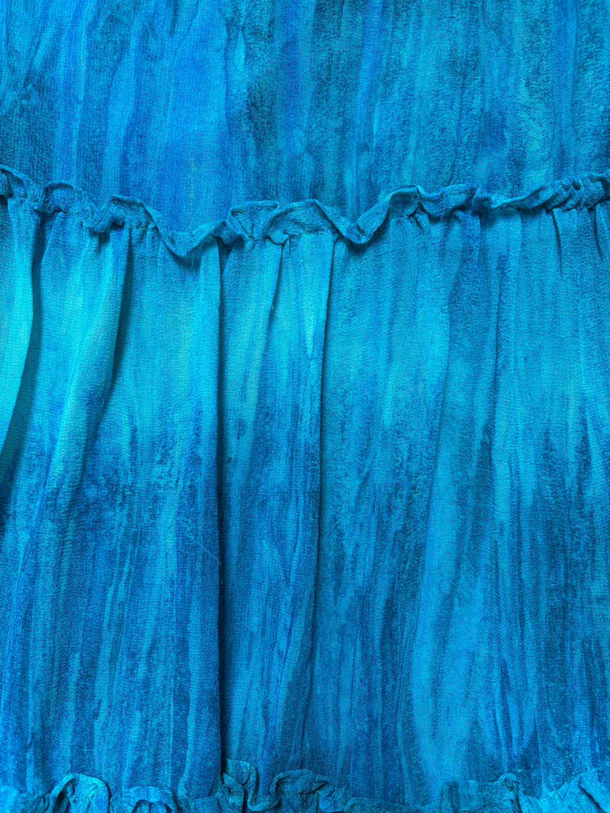 Blue Tiered Fairy Maxi Skirt