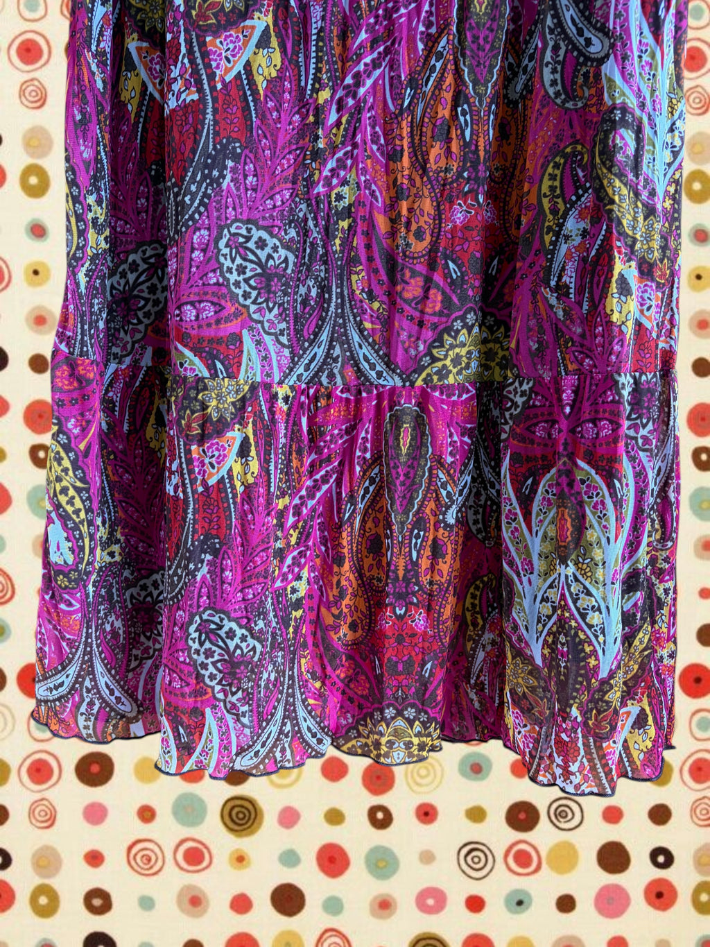 Pink Paisley Maxi Skirt