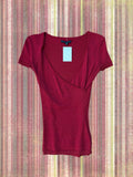 Vintage Simple Red Top