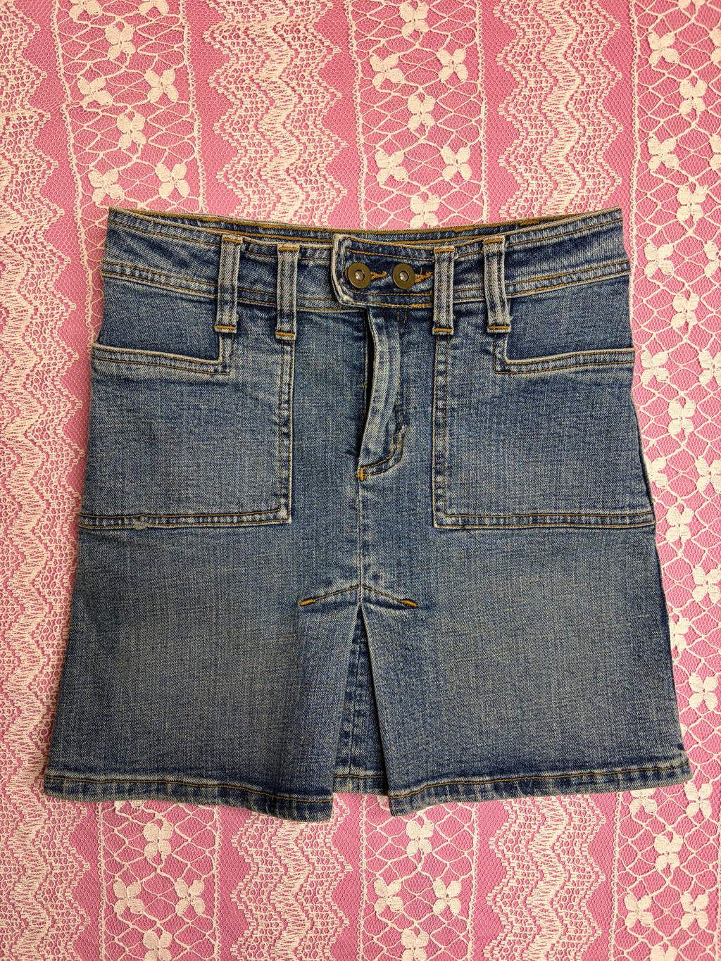 Y2K Garage Jean Skirt