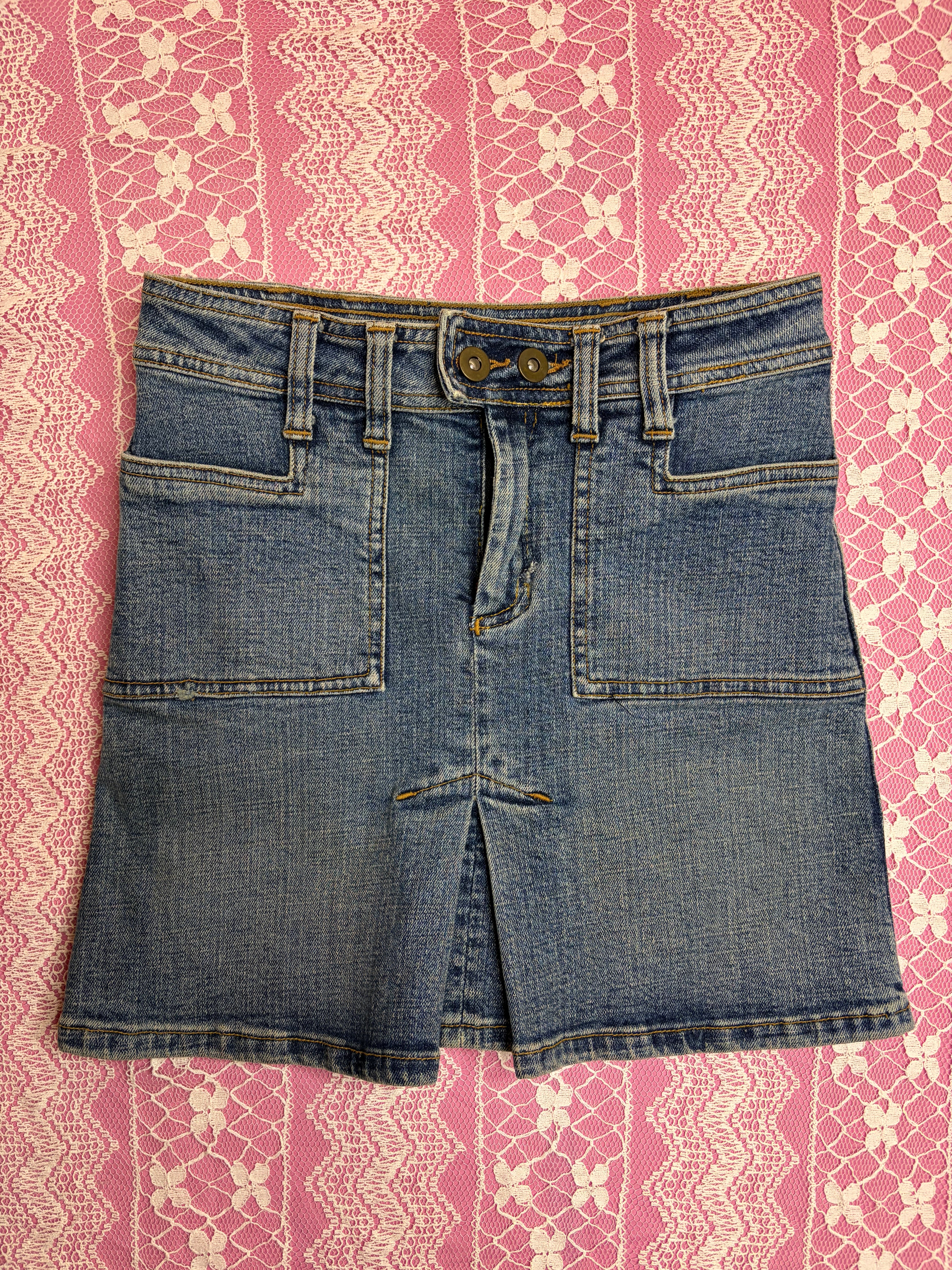 Y2K Garage Jean Skirt