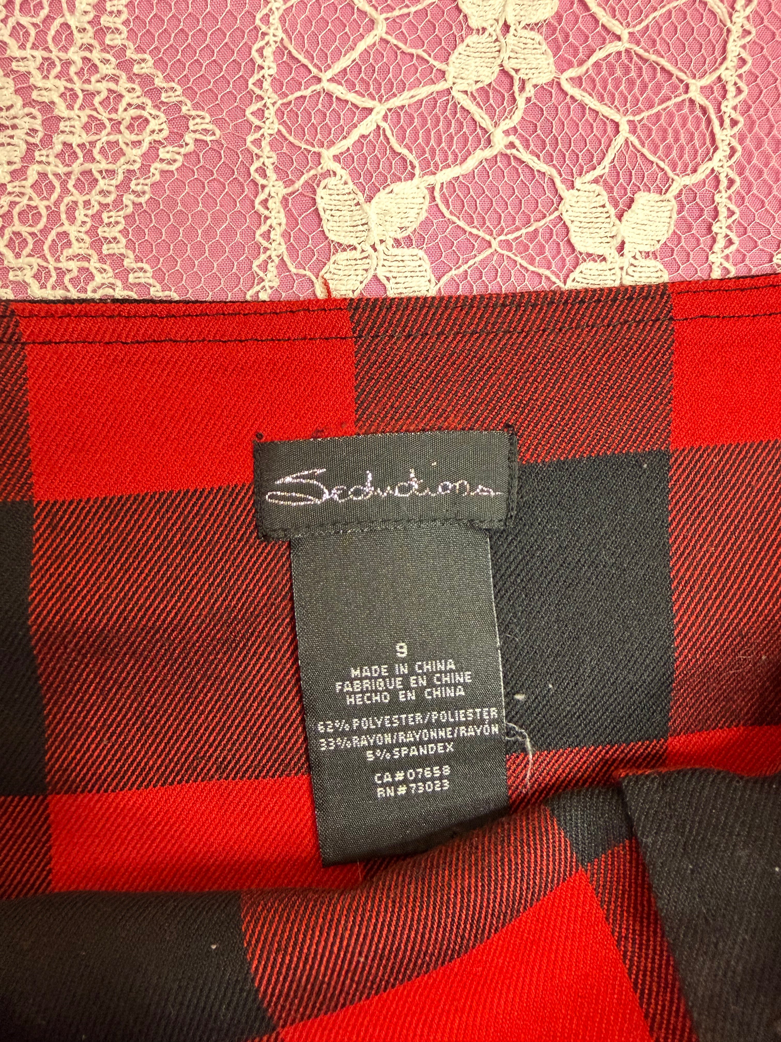 Vintage Y2K Plaid Super Mini Skirt