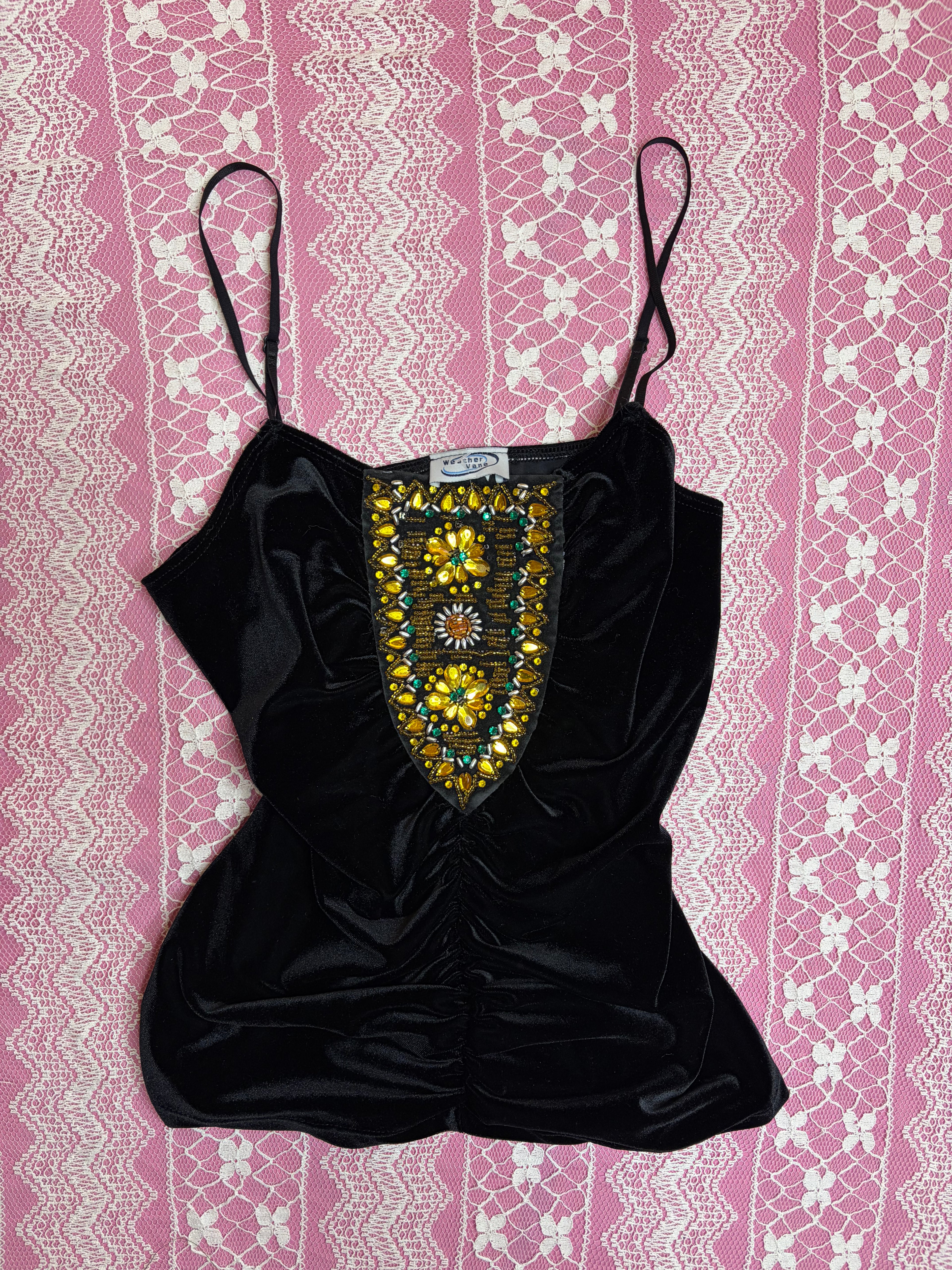 Vintage Beaded and Bedazzled Tank