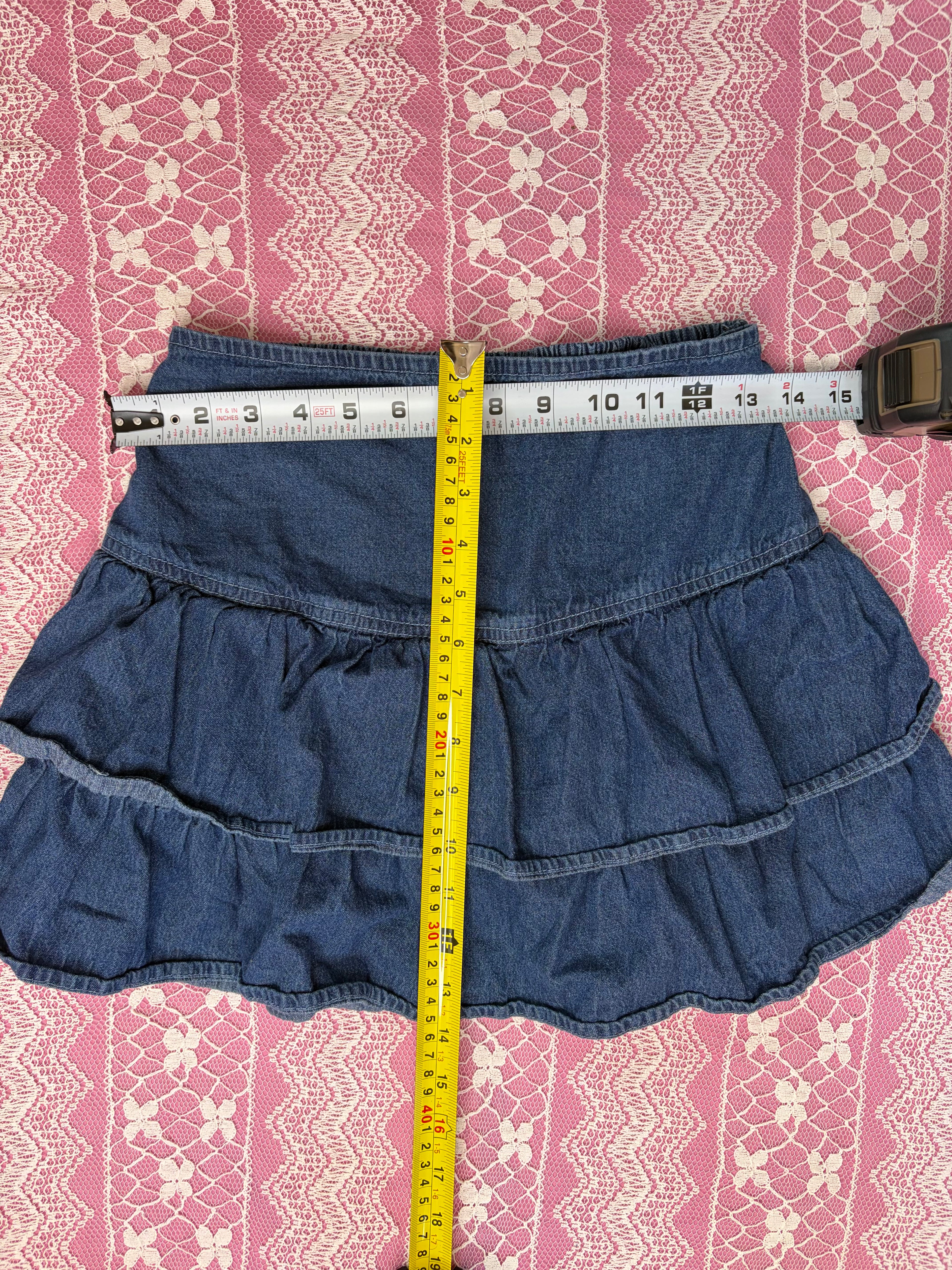 Y2K Mini Denim Skirt