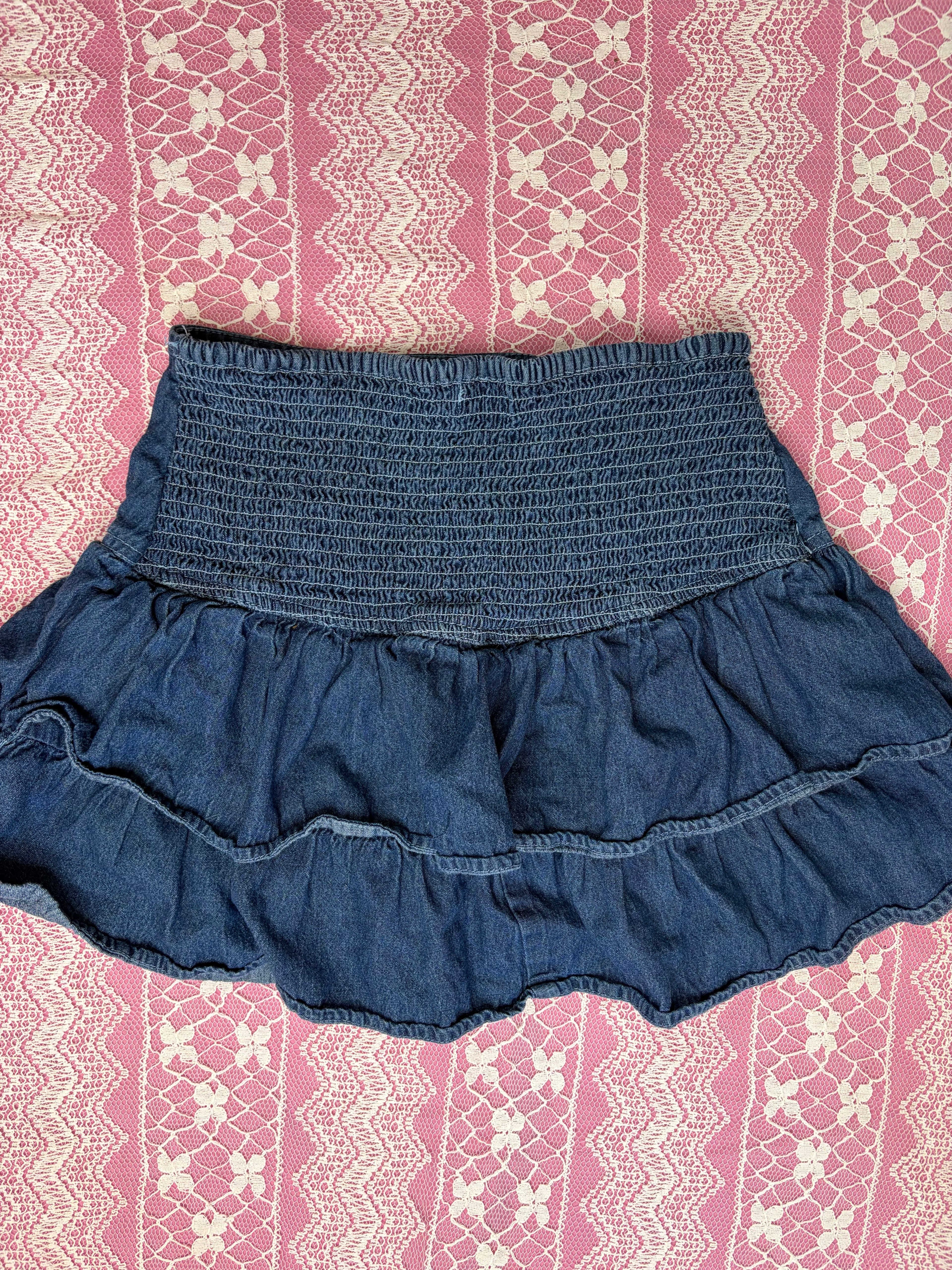 Y2K Mini Denim Skirt