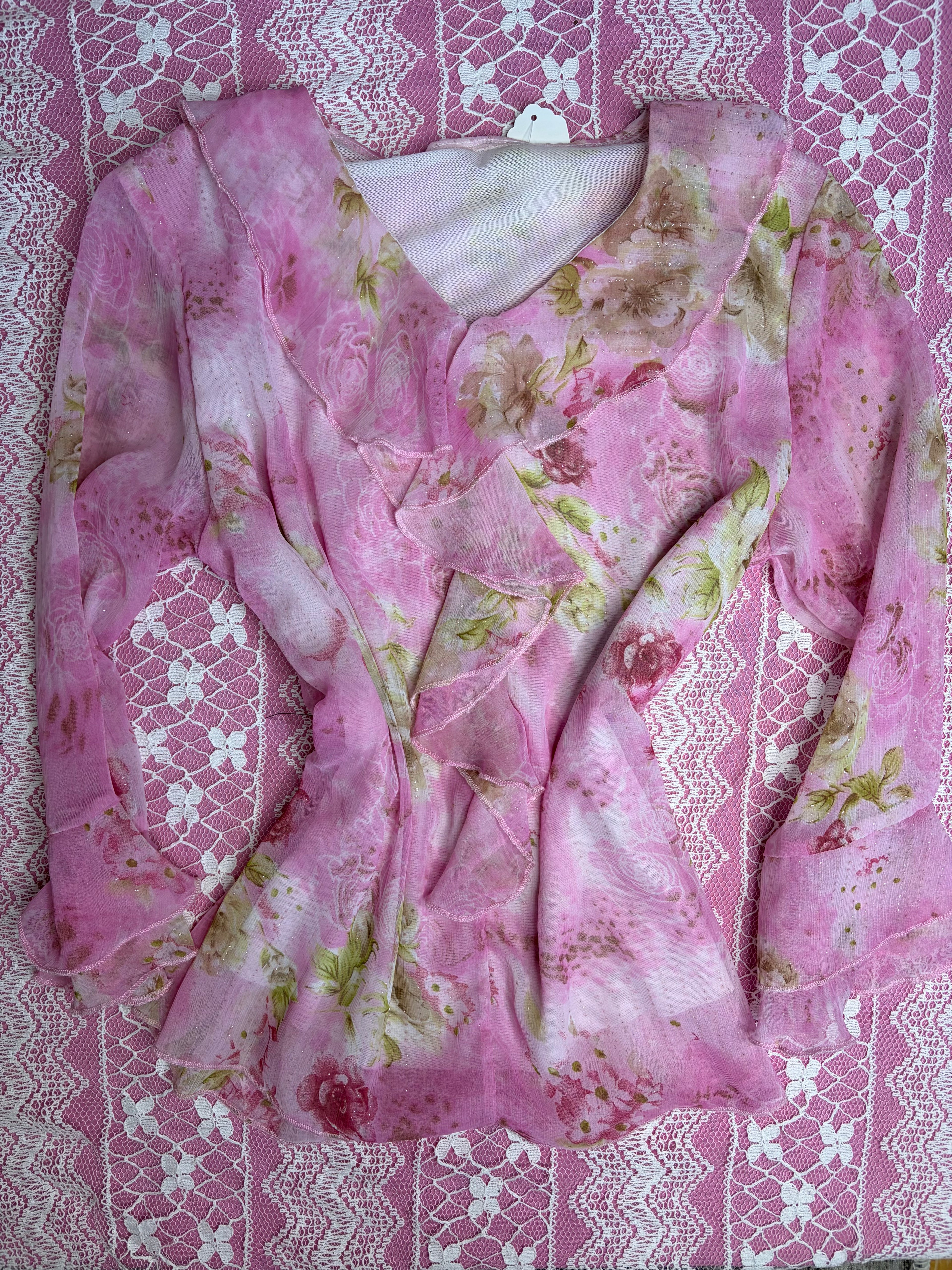 Pink Fairy Blouse 3/4 Sleeves