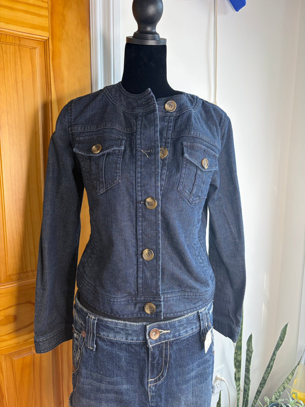 Big Button Jean Jacket - S