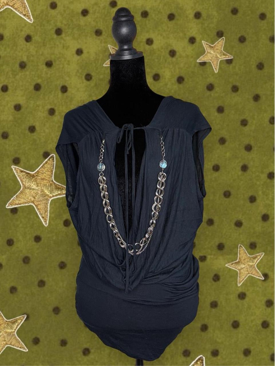Vintage Y2K Chain Blouse - S