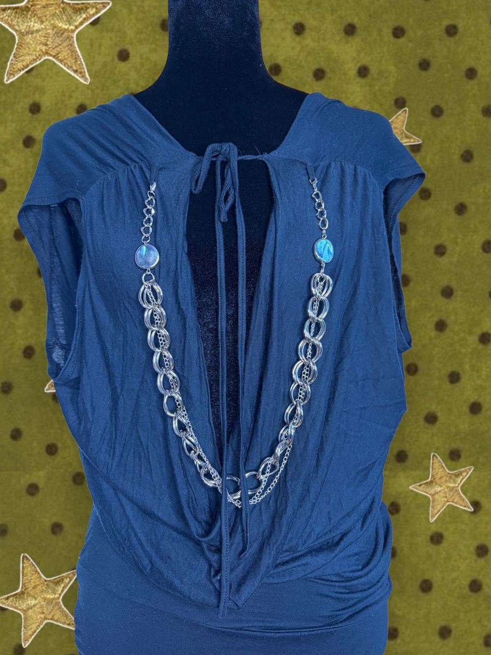 Vintage Y2K Chain Blouse - S