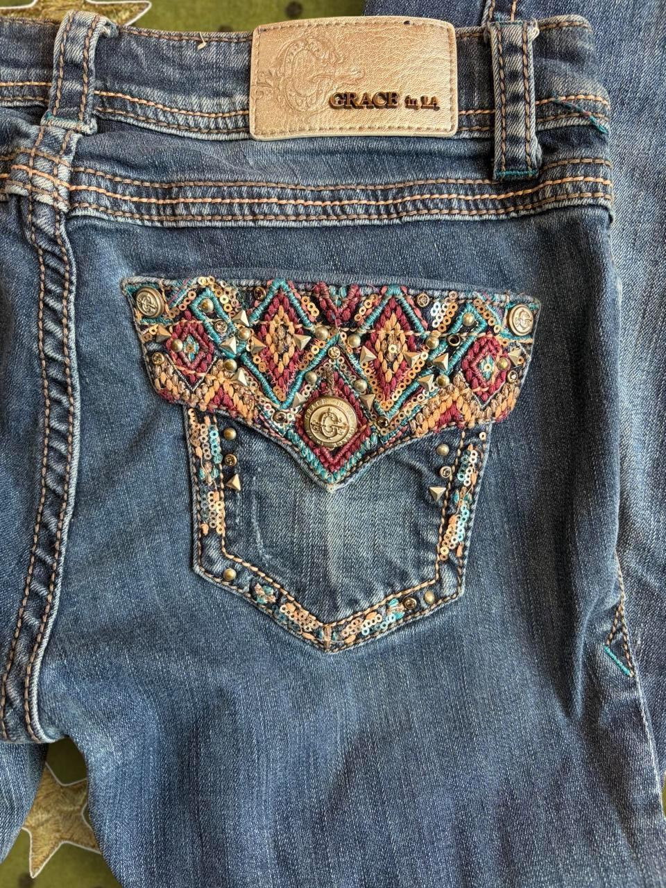 Funky Pocket Skinny Jeans - 28"