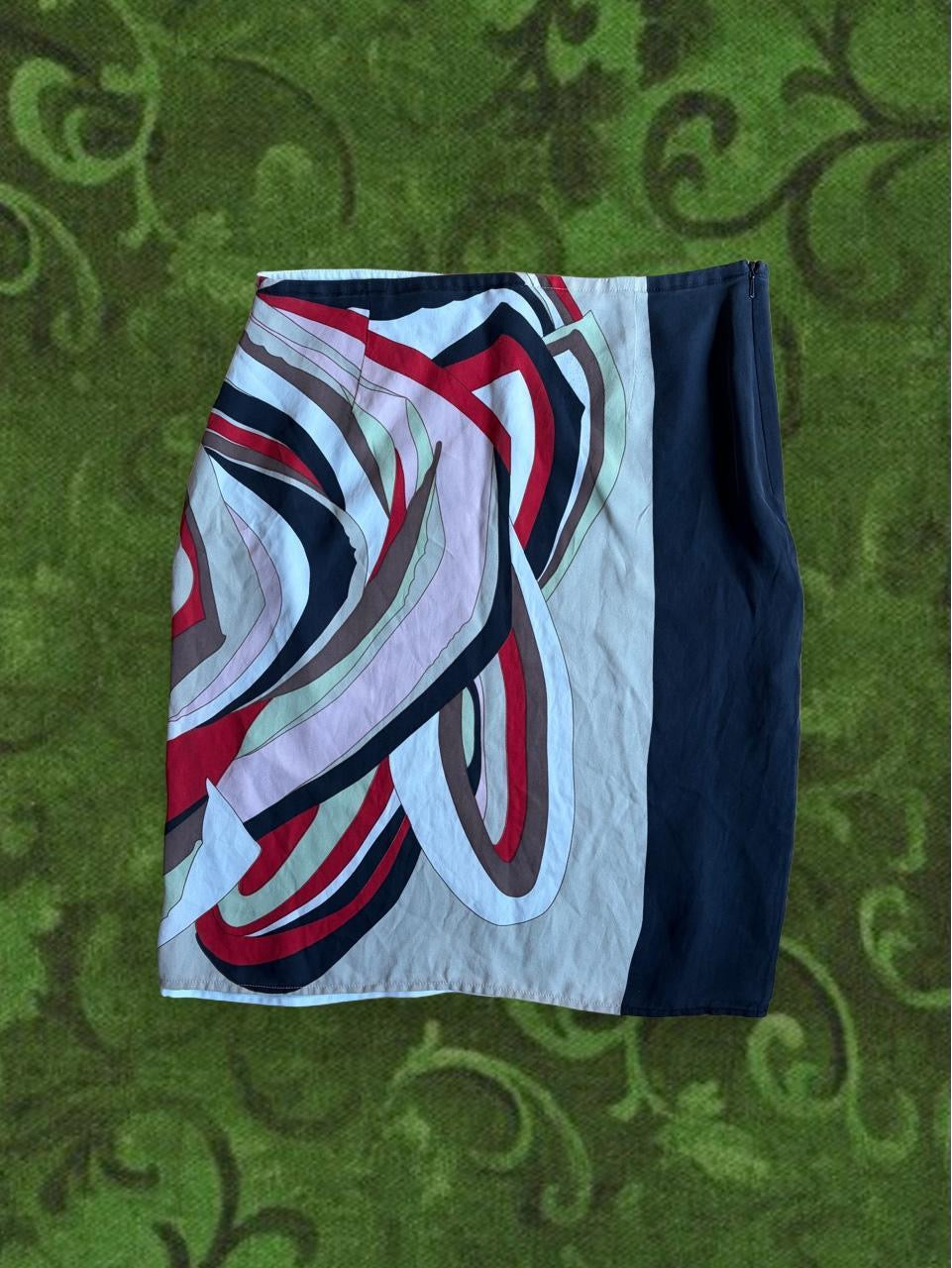 Y2K Silk Skirt - S