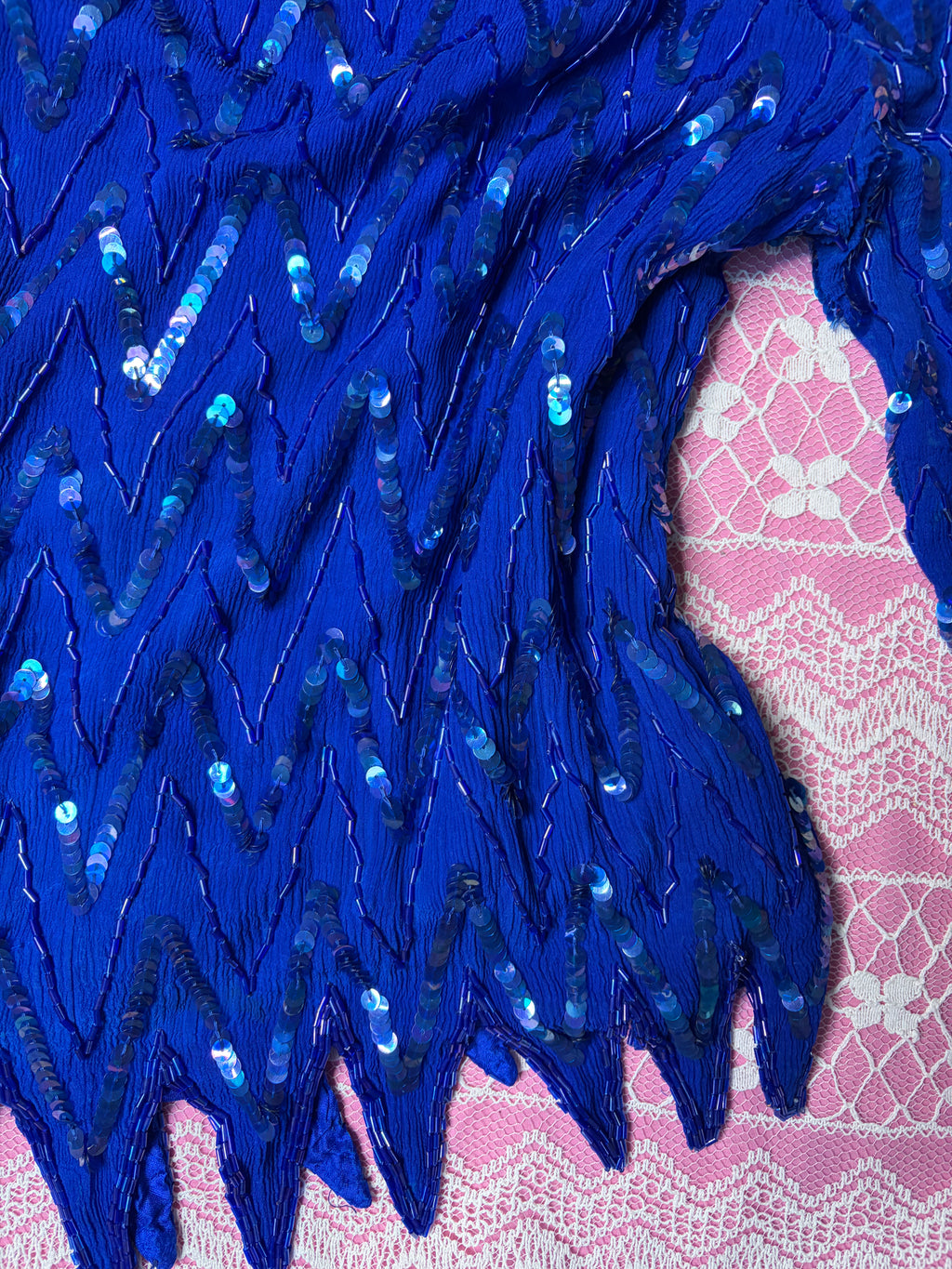 Vintage Beaded and Bedazzled Long Sleeve - S/M