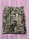 Vintage Animal Print Skirt - 8