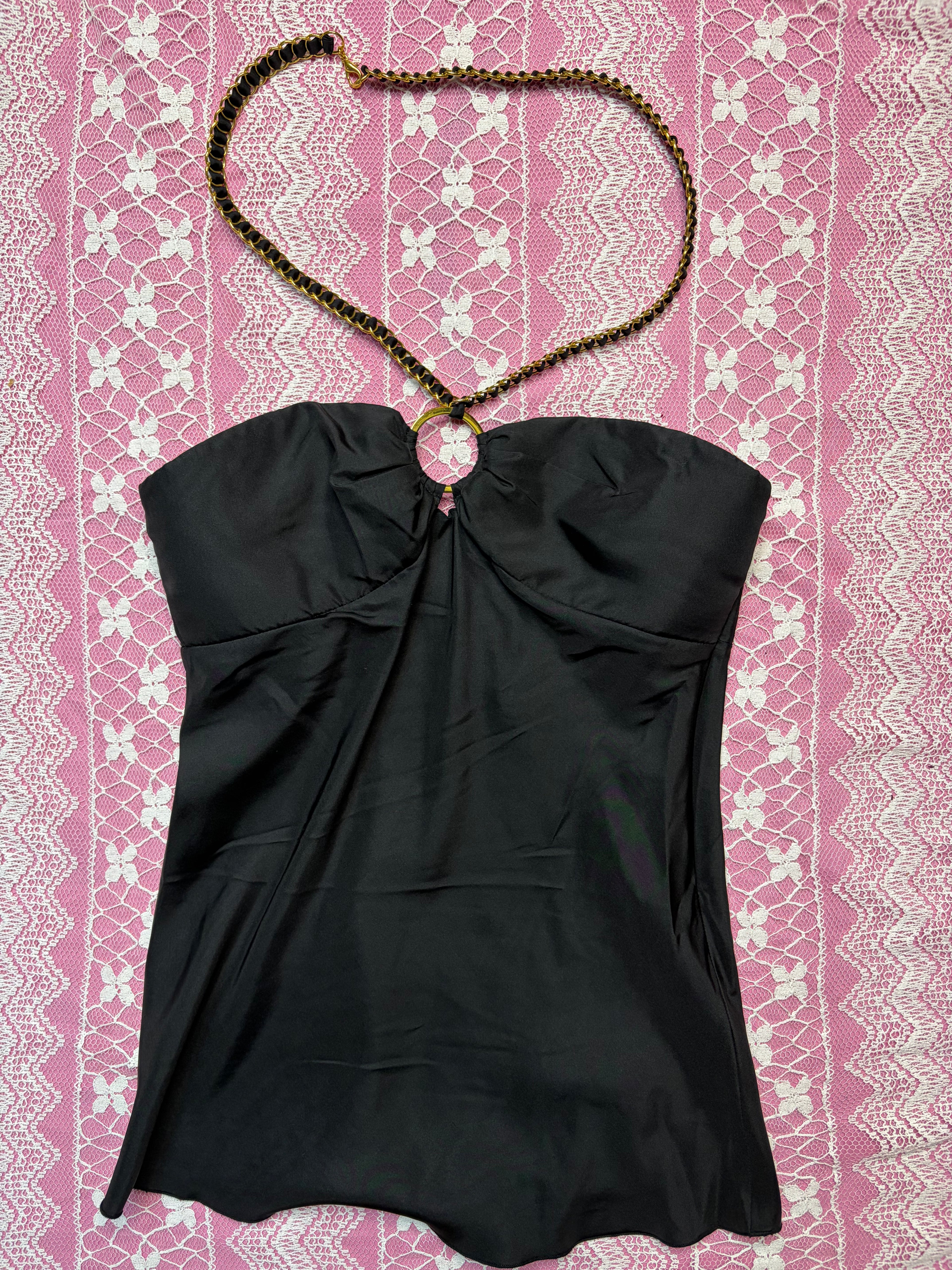 Y2K NWT Silk Marciano Halter - XS