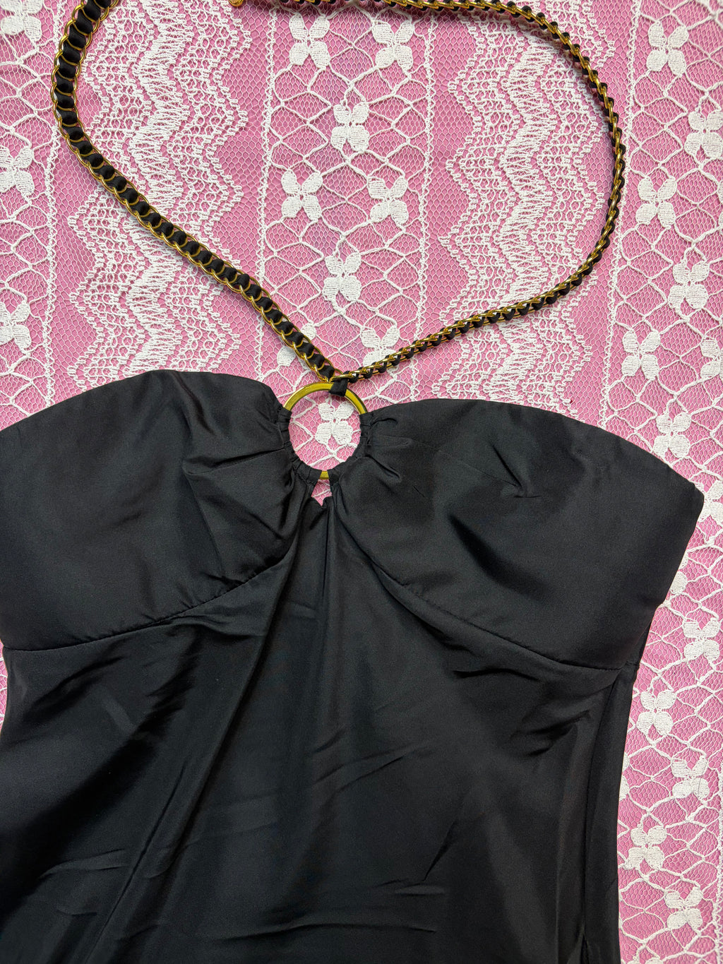 Y2K NWT Silk Marciano Halter - XS