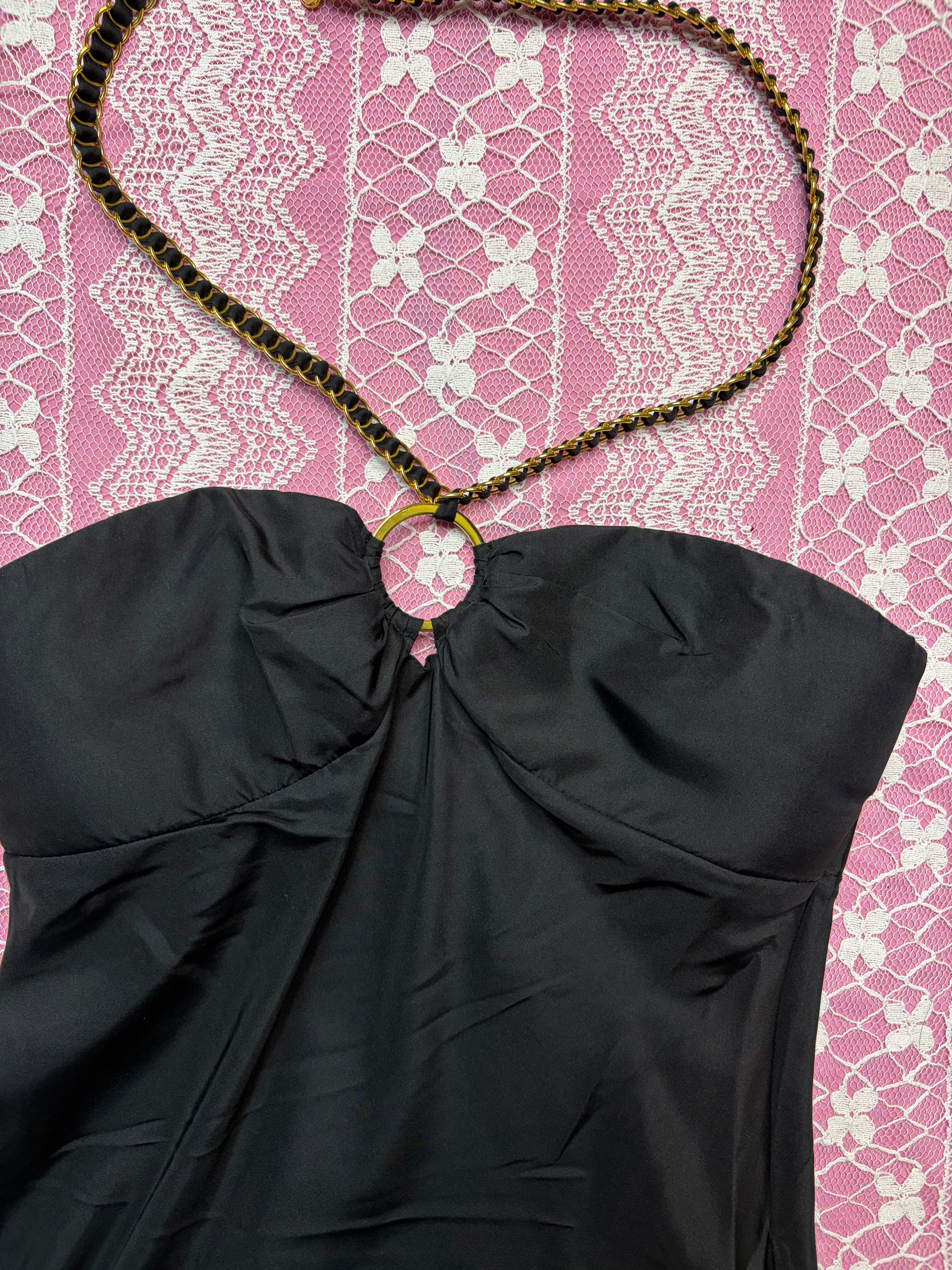 Y2K NWT Silk Marciano Halter - XS