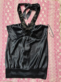 Vintage Beaded Y2K Halter - L