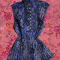 Vintage High Neck Blouse - Size S