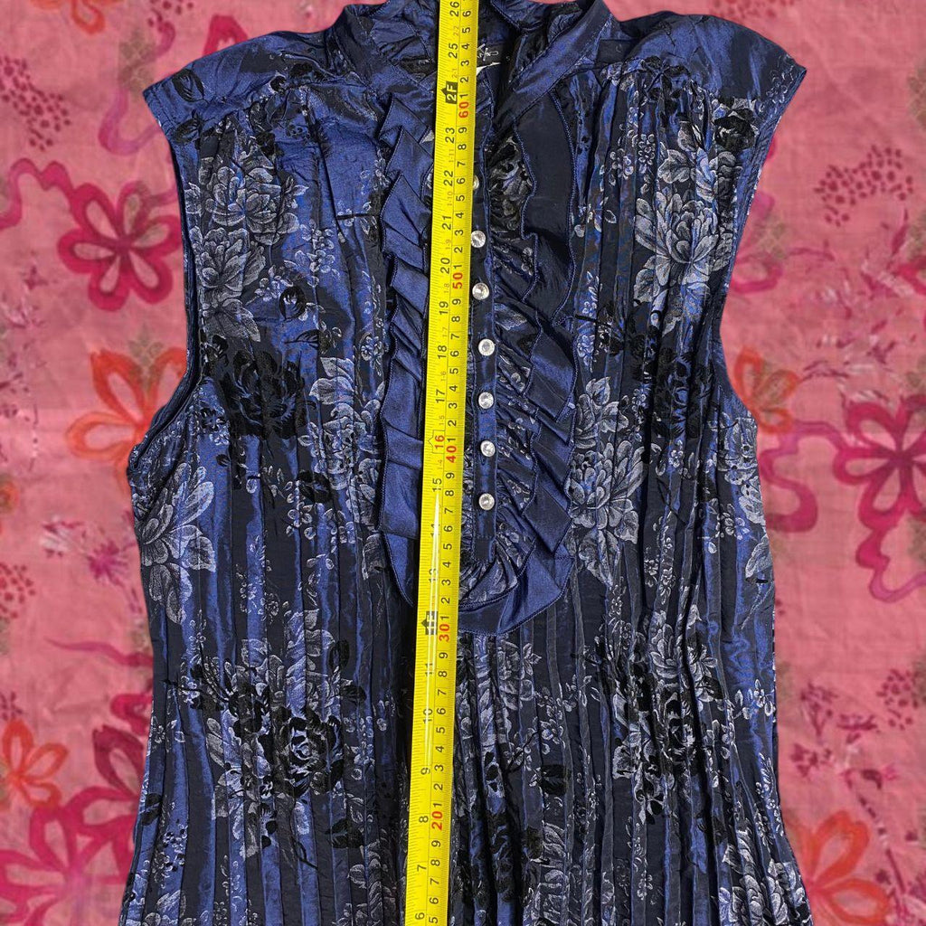 Vintage High Neck Blouse - Size S